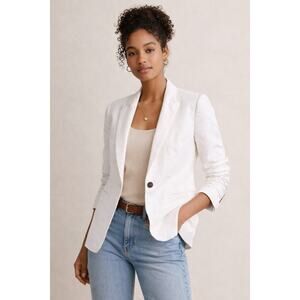 J.Crew Linen Blend One Button Blazer – Size 2